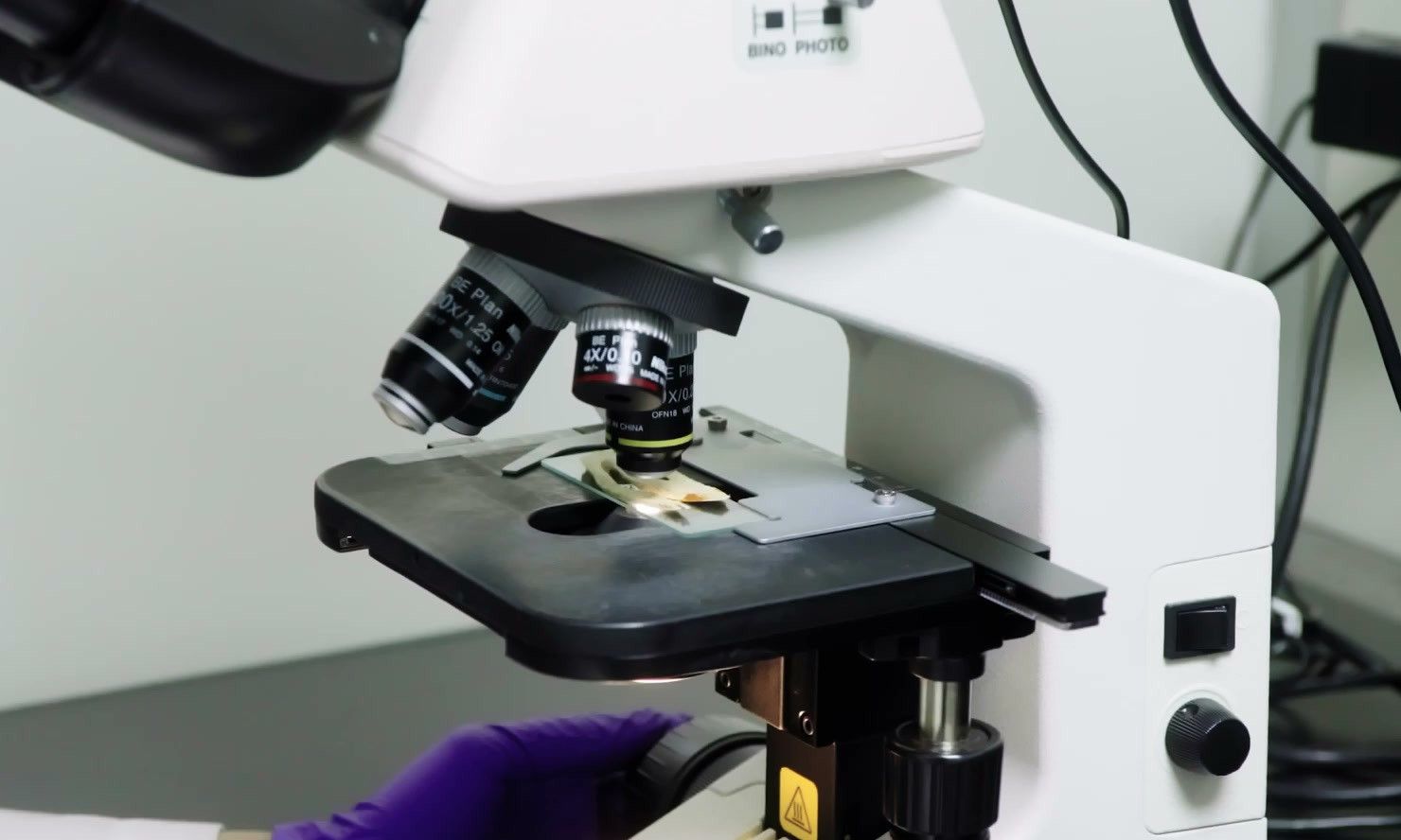 Microscope in the lab