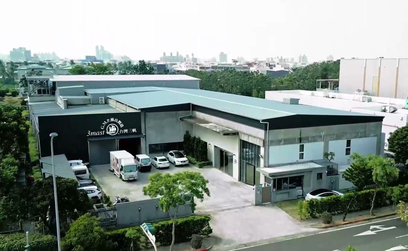 Aerial view of a Three Mast plant in Tainan, Taiwan