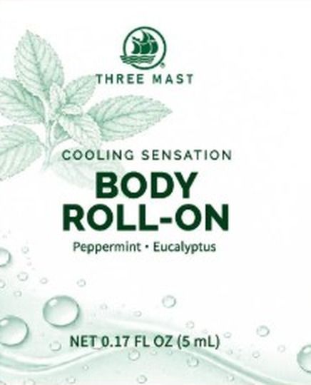 Front of the 5 mL Body Roll-On label design